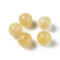 thumbnail image 2 of 5pcs Natural Topaz Jade Beads Gemstone Sphere Round No Hole/Undrilled 22mm, 2 of 2