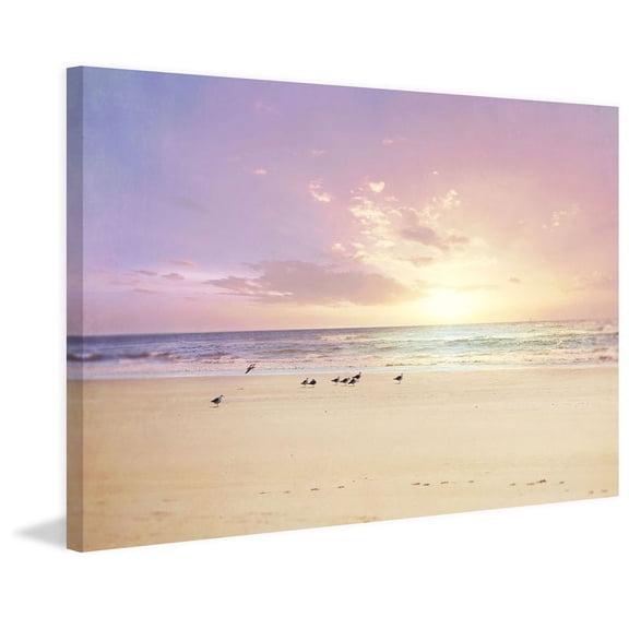 Marmont Hill "The Beach Is My Happy Place" Painting Print on Wrapped Canvas