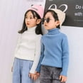thumbnail image 4 of 3 Packs Toddler Girls Boys Cotton Turtleneck Sweaters, Uccdo Kids Long Sleeve Solid Blouse Tops, 12M-7T, 4 of 8