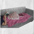 thumbnail image 6 of Funny Words Soft Flannel Fleece Throw Blanket, Make Cupcakes Lettering on Yummy Pastry and Polka Dots, Cozy Plush for Indoor and Outdoor Use, 50" x 60", Pink Dried Rose Peach, by Ambesonne, 6 of 6