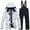 Black, variant on WOYY Girl's Snow Suit Winter Waterproof Warm Jacket Pants for Outdoor Sports Ski