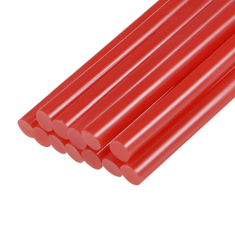 Uxcell 0.27 x 4 Red Mini Hot Glue Sticks for Glue Gun 12 Pack