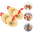 thumbnail image 1 of SEWACC 2 Pairs Golden Finger Cymbals for Dancing and Performances, 1 of 7