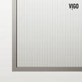 thumbnail image 5 of VIGO Zenith 34 in. W x 74 in. H Frameless Fixed Shower Screen Door in Stainless Steel with 3/8 in. (10mm) Fluted Glass, 5 of 10