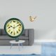 thumbnail image 2 of Reloj de pared decorativo con forma de pájaro cantor, con figura de pájaro, estatua de animal y sonido de pájaro musical, funciona con pilas, cristal, 2 of 8