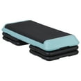 thumbnail image 2 of ZENY 43" Aerobic Step Platform Adjustable Risers 4"- 6"- 8" Exercise Fitness Workout Step, Light Blue, 2 of 9