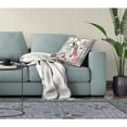 thumbnail image 5 of Peacock Paradise Indoor/Outdoor Fabric Pillow in White 18x18, 5 of 7