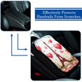 thumbnail image 5 of Valentine's Day Car Armrest Cover 12.5x8.2 Inch Soft Comfortable Furry Printed Accessory - Armrest Accessories, 5 of 6