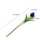 thumbnail image 2 of 20 tulipanes artificiales Sincero de seda azul real 13,5 pulgadas, 2 of 5
