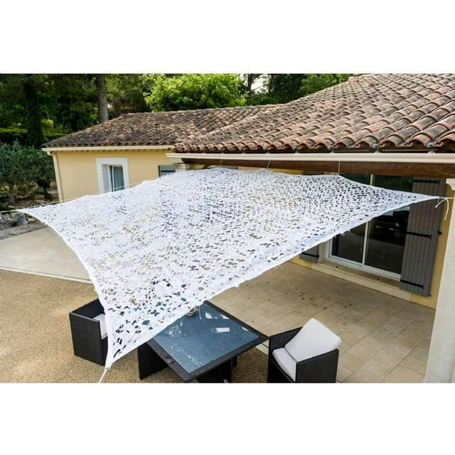 WERKA PRO - 10793 - Toldo calado - 120 g/m2 - Poliéster - Rectangular - 3 x 4 m - Blanco - Para balcón, terraza y jardín
