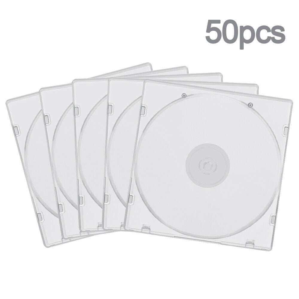 20 50 Packs of Empty CD Cases Ultra Slim 5mm Case Thickness 10 