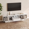 thumbnail image 2 of 86.6'' TV Stand for TVs, Modern TV Console with Storage and Sliding Doors for Living Room, Bedroom, 2 of 7