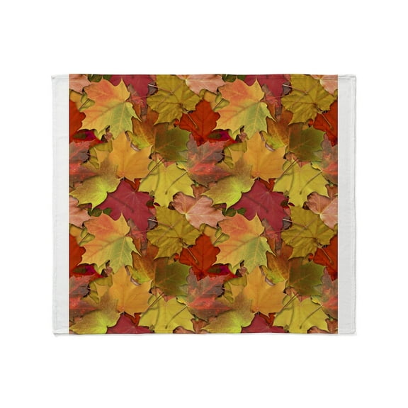 CafePress - Fall Leaves - Soft Fleece Throw Blanket, 50"x60" for All Ages