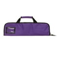 thumbnail image 2 of Ergo Chef 5 Pocket Padded Chef Knife Case Roll, Heavy Nylon/Polyester with Handle - Purple, 2 of 5