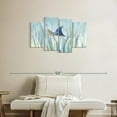 thumbnail image 2 of Elephant Stock Undersea Ray Wall Art - Horizontal Multi Panel Canvas - Hallway Wall Decor - Animal Multi Panel - Blue And Beige Decor By Danhui Nai - 36" x 22", 2 of 8