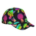 thumbnail image 2 of Goofa Bright Mushrooms Printed Baseball Cap for Men and Women - Adjustable Unisex Hat for Sports and Casual Wear,Sun protection Casual Outdoor Everyday Fashion Cap, 2 of 9