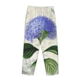 thumbnail image 5 of Kll Womens Vintage Flower Print Pajama Pants Soft Pajama Bottoms For Women Cozy Lounge Pants, 5 of 9
