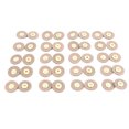 thumbnail image 2 of 20 juegos de cierres magnéticos de cuero multiusos para bolsos, bolsos, ropa, manualidades, costura, color beige., 2 of 14