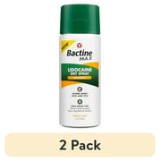 (2 pack) Bactine Max Pain Relief Dry Spray, Lidocaine Anesthetic, 4 oz