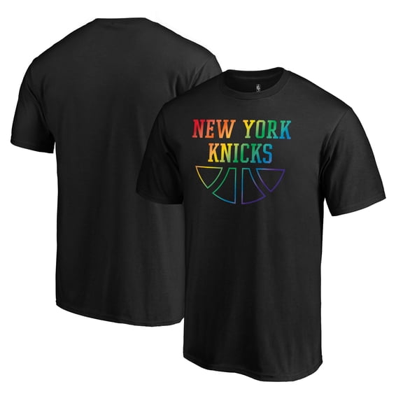Men's Black New York Knicks Team Pride Wordmark T-Shirt
