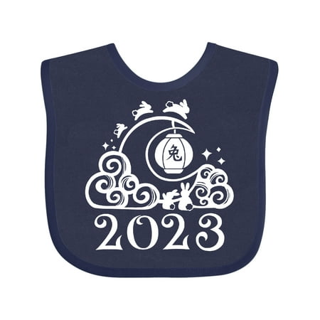 

Inktastic 2023 Chinese New Year Rabbit Gift Baby Boy or Baby Girl Bib