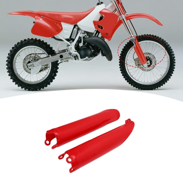 Front Fork Protector Cover, Front Fork Guard ABS Stylish Appearance Replacement for CRF250R CRF250X CRF450R for Motorbike