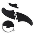 thumbnail image 2 of For Fcs2 Keel Fins Fiberglass Core +Abs Surfboard Fins Set Dual Tabs Fcs1 Generation Shenzhuyue, 2 of 11