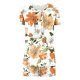 thumbnail image 6 of Summer Savings Clearance!Viikei Womens Plus Size Clearance $5,Women Casual Round Neck Short Sleeve Blouse Fashion Pants Pajamas Suit Multicolor XXL, 6 of 6