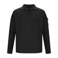 thumbnail image 2 of Jalioing Long Sleeve Golf Shirts for Men Dressy Casual Button Collared Tops Business Fashion T Shirt with Pocket, 2 of 5