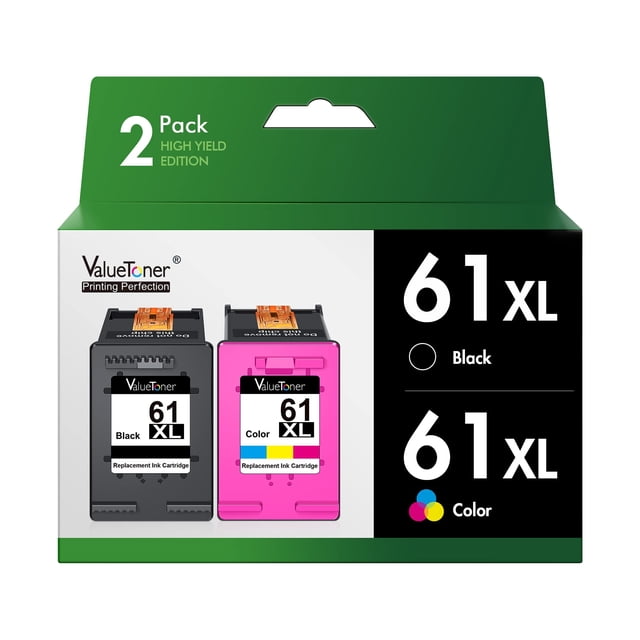 Cartuchos de tinta Valuetoner remanufacturados 61 61XL para impresora HP