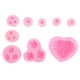 thumbnail image 4 of Samfoxy 9 piezas único corazón en forma de rosa silicona para hornear Chocolate Samfox molde para tartas DIY accesorios para herramientas para hornear, 4 of 5