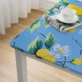 thumbnail image 5 of HAOXIT Rectangle Vinyl Tablecloth, Fitted Table Cover, , Flannel Backing, Table Cloth Fit Tables for Picnic, Camping, Outdoor 40*40, 5 of 8