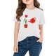 thumbnail image 3 of Blusas y camisas de manga corta con cuello redondo para niños y niñas, camisetas gráficas de manga corta, blusas con estampados bonitos para la temporada escolar., 3 of 8