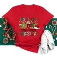 thumbnail image 1 of Camiseta con estampado de árbol de Navidad para mujer, ropa juvenil, Tops, 2023, 1 of 5