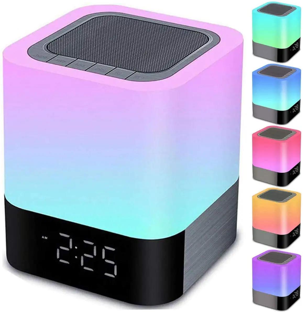 Hetyre Night Lights Bluetooth Speaker Alarm Clock MultiColor Best Gift