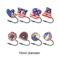 thumbnail image 3 of ChicYu Silicone Straw Topper Set,Reusable Patriotics Drink Accents for Pool Parties, Picnics & Interactive Celebration Dress Up Multicolor, 3 of 5