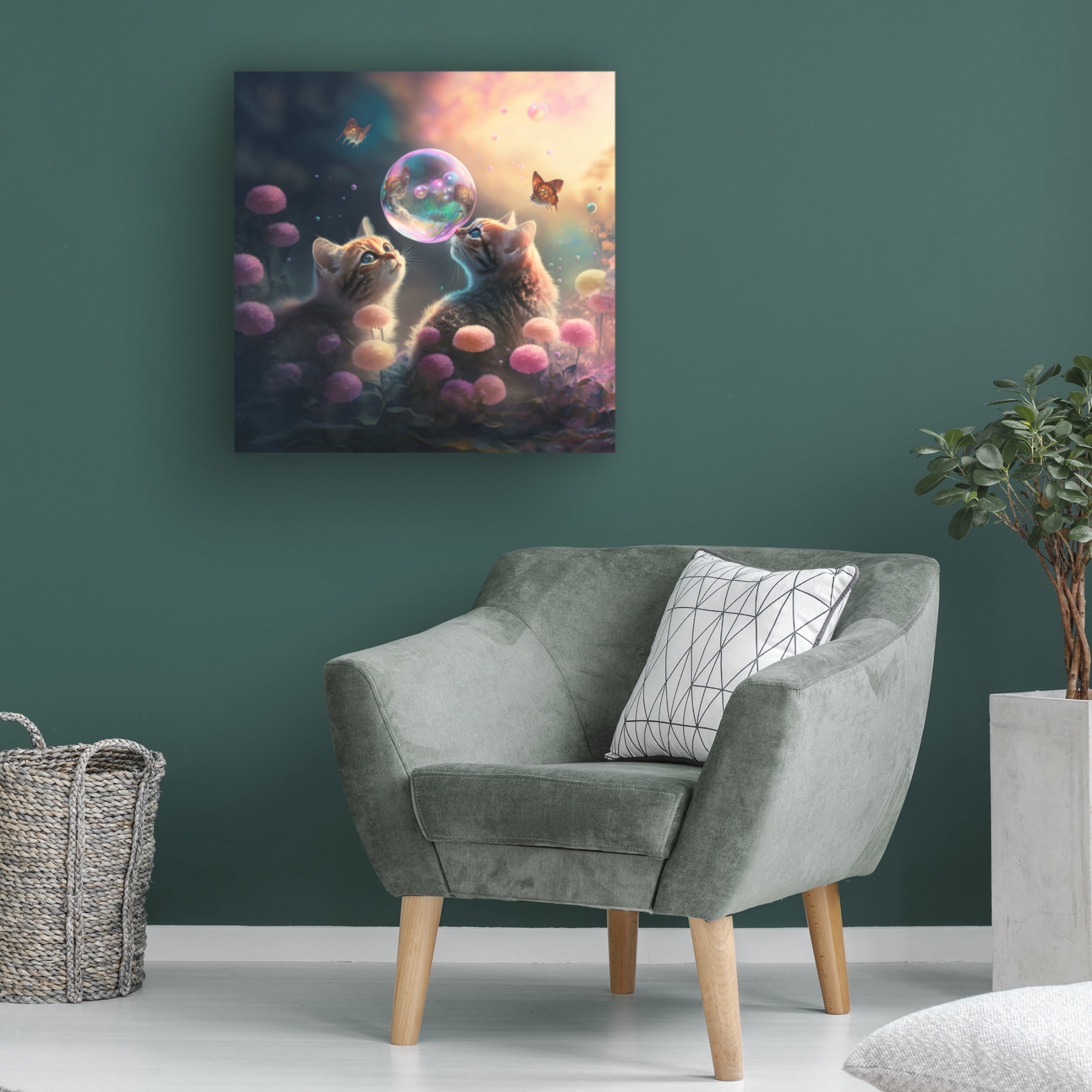 Canvas Wall Art - Ray Heere 'Mystical Morning 18' Wall Art for Living Room, Bedroom, or Office Décor by Trademark Fine Art - 18 x 18 Inches