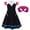 A+Mask, variant on Satmonnus Spider Costume with Mask Cape, Spider Costume Dress Halloween Hero-Themed Cosplay Outfits Set for 5-6Y