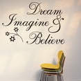 thumbnail image 1 of Adhesivo de pared Dream Imagine & Believe PVC 36 x 60 cm, 1 of 2