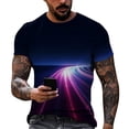 thumbnail image 1 of Men'S T-Shirt Short Sleeve Printed Summer Round Neck Top Trend Casual Sweatshirt M, 1 of 5