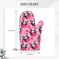 thumbnail image 2 of Gaeub Panda Heart Valentine Print Oven Mitts and Potholders BBQ Gloves,Oven Mitts with Silicone, Non-Slip Cooking Gloves for Cooking Baking Grilling (2 Count), 2 of 6