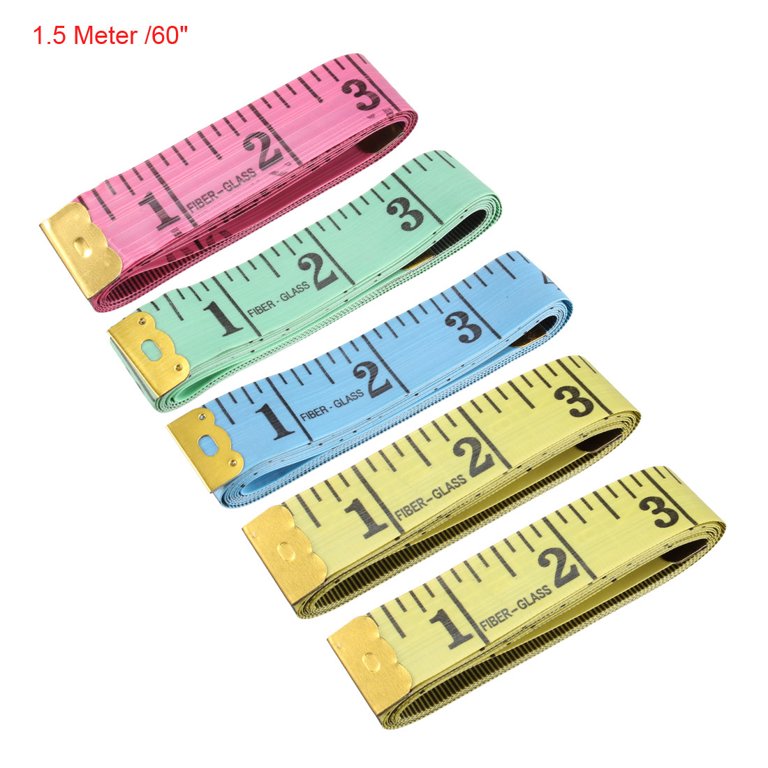 Uxcell 10-Foot Inch/Metric Soft Fiberglass Tape Measure Sewing Tailor Cloth  Ruler Yellow