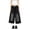 Black, variant on Women's Solid Lightweight Loose Denim Culottes,High Waist Belted Washed Wide Leg Cropped Trousers for Outdoor Walking