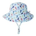 thumbnail image 1 of Sombrero de playa para niño y niña, gorra de cubo con ala ancha, protección UV para el cuello, para natación, 0 a 8 años, verano, 2023, 1 of 4