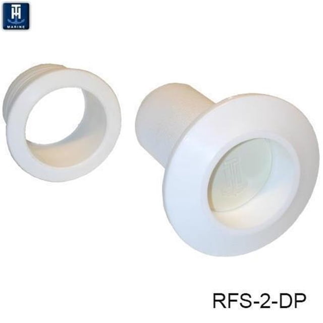 T-H Marine Fournit RFS-2-DP Pousser Ensemble Scuppe&44; Blanc