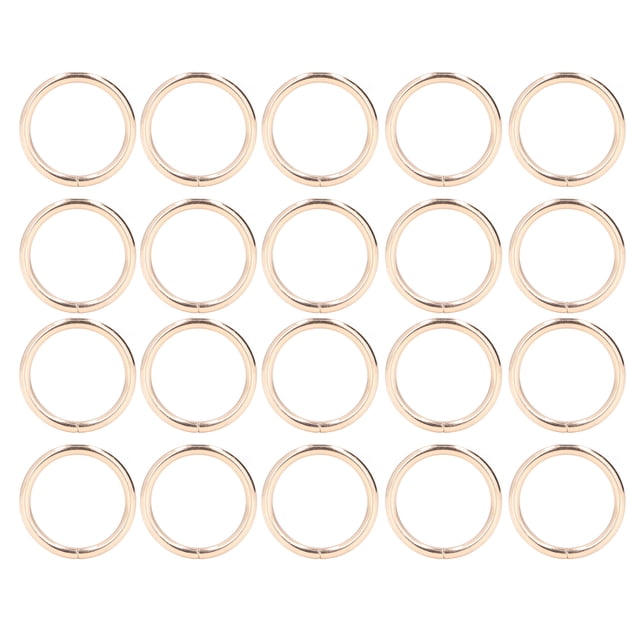 20Pcs Metal Rings 4x32mm Iron Sturdy Durable Multifunctional Exquisite Metal O RingsGold