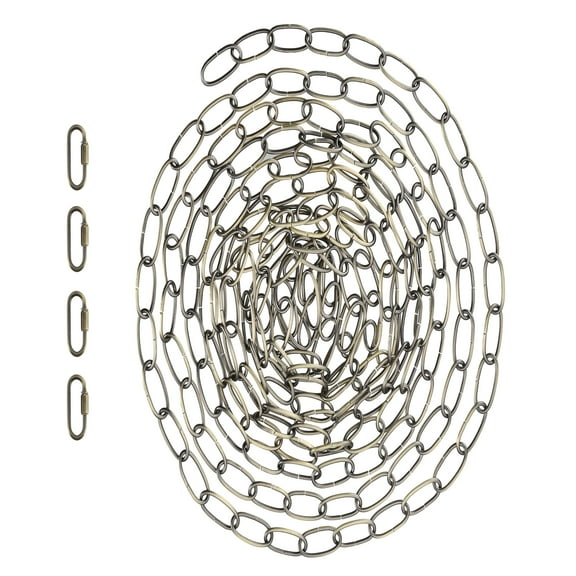 Aspen Creative 21107-51, 20 Feet Heavy Duty Chain & Quick Link Connector in Antique Brass, 11 Gauge