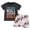 Black, variant on KPOPLK Baby Boy Outfit First Birthday Short Sleeve T-Shirt Top Solid Shorts Set One Year Old Clothes(2-3 Years,Black)