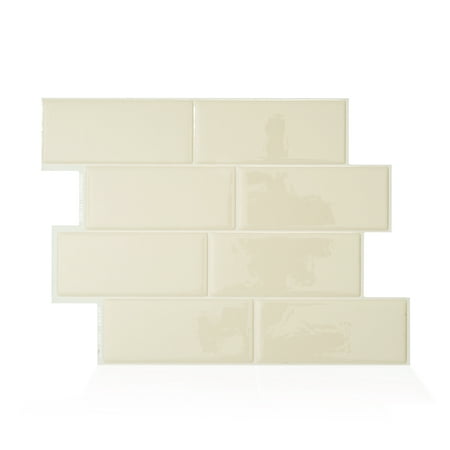 Smart Tiles 11.56 in x 8.38 in Peel and Stick Self-Adhesive Mosaic Backsplash Wall Tile - Metro Gallino