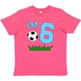 thumbnail image 3 of Inktastic I'm Six Sixth Birthday Soccer Youth T-Shirt, 3 of 5